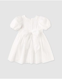 Designer Kidz - Noa Puff Sleeve Bow Back Dress