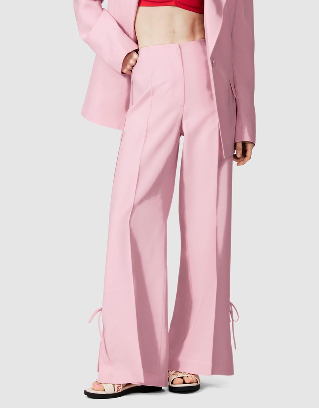 & Other Stories - Bow-Detailed Press-Crease Trousers