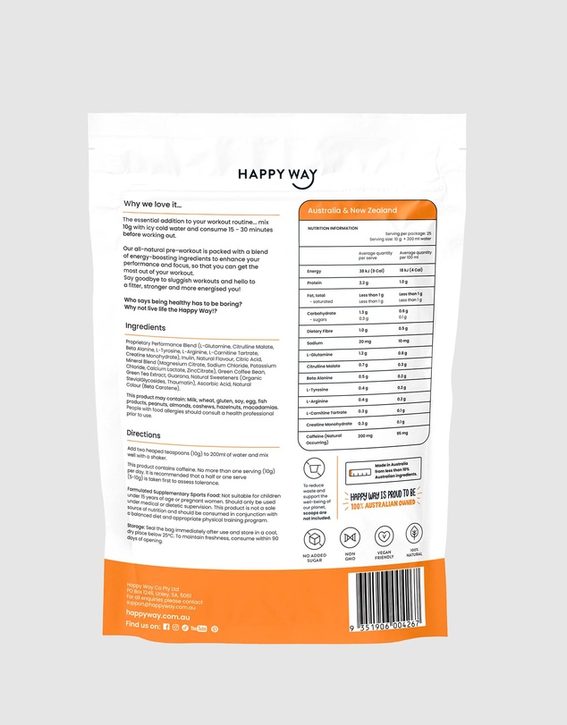 Happy Way - Mango Pre-workout