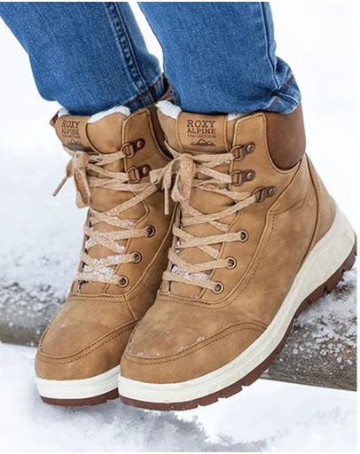Roxy - Womens Karmel Lace-Up Boots