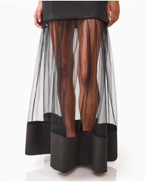 Elliatt - Marcella Strapless Gown in Black