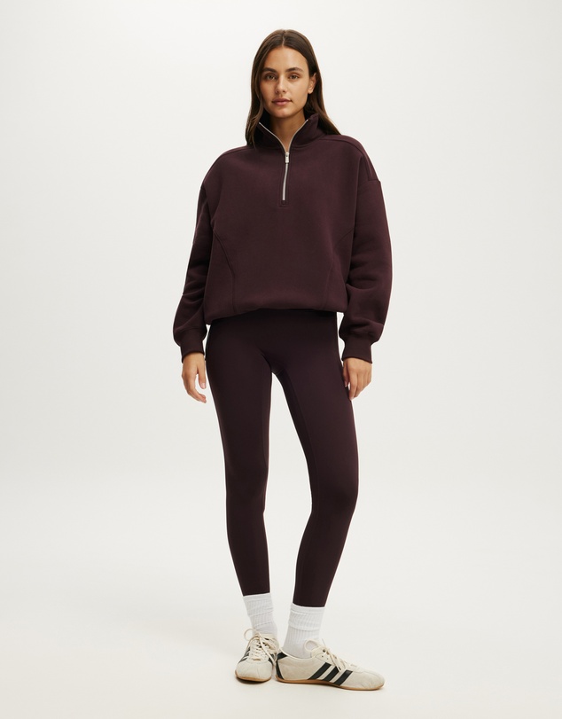 Cotton On Body Active - Plush Half Zip Sweatshirt