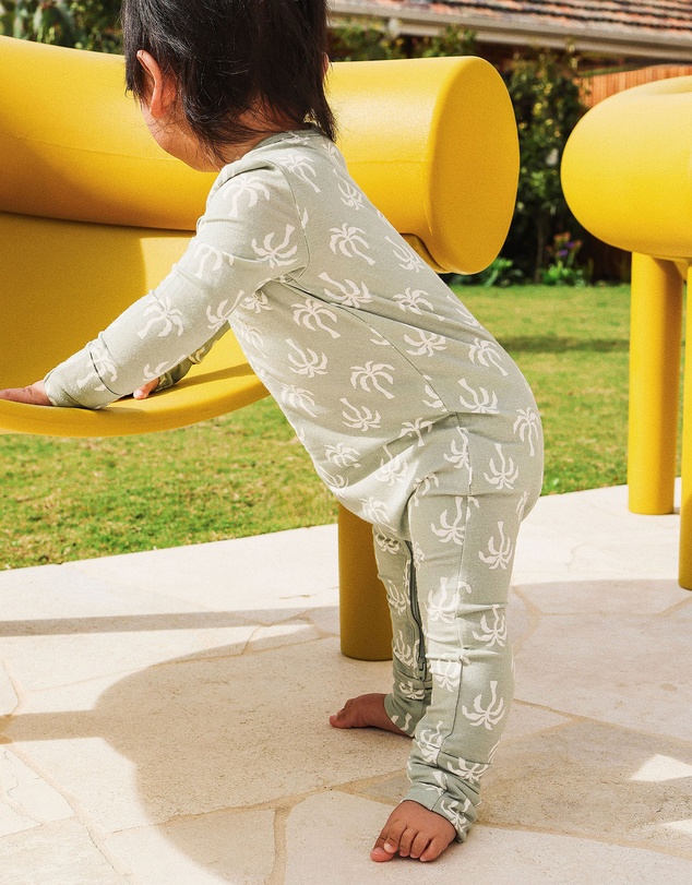 Kynd Baby - Day or Night Onesie in Palm Tree
