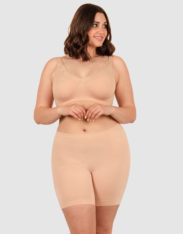 B Free Intimate Apparel - Anti Chafing High Waist Midi Cotton Shorts