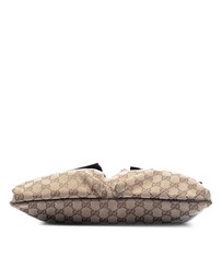 Pre-Loved by Azura Reborn - Pre-Loved GG Canvas Web Double Pocket Crossbody