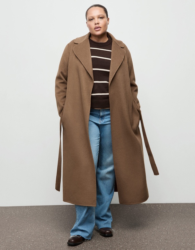 M.N.G - Handmade Wool Coat With Belt