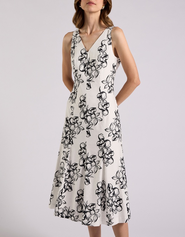 David Lawrence - Lyla Stretch Linen Dress