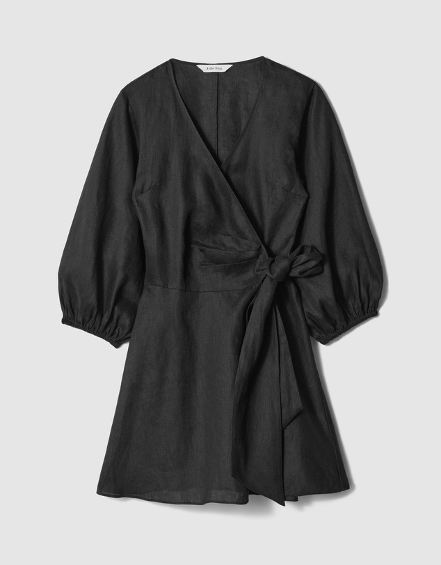 & Other Stories - Linen Wrap Mini Dress