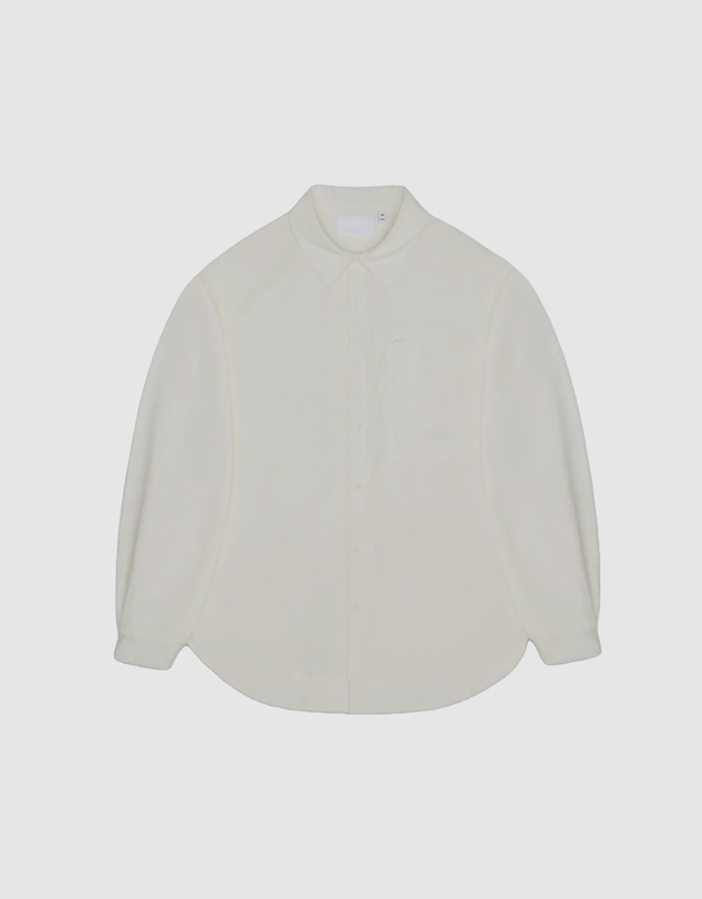 RAINS - Unisex Light Woven Long Sleeve Shirt Blanc