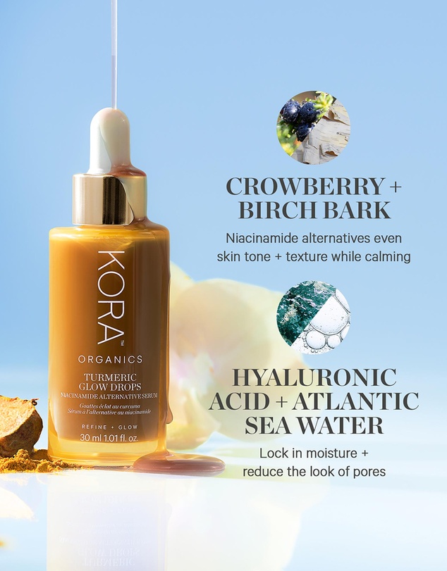 KORA Organics - Turmeric Glow Drops Niacinamide Alternative Serum