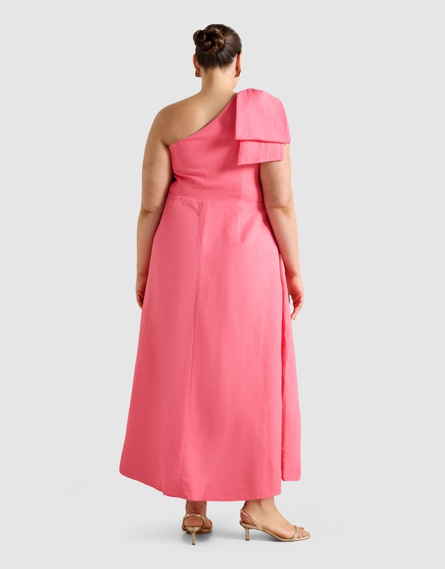 Forever New Curve - Danni Curve Asymmetrical Bow Midi Dress