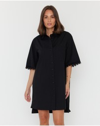 ALEXANDRA - Violet Dress Black