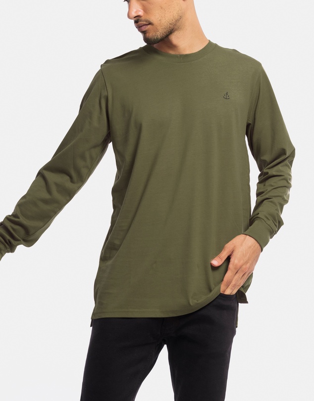Stock & Co. - Stock & Co Anchor Embroidery Long Sleeve Tee