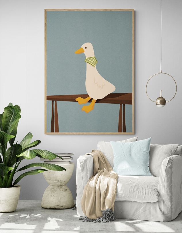 Inka Arthouse - Charming Goose Art Print