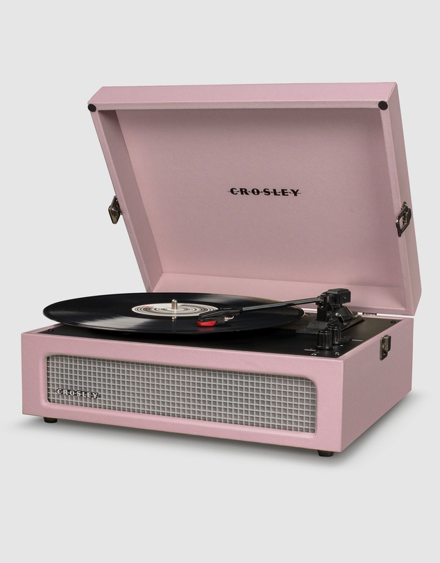 Crosley - Crosley Voyager Amethyst - Bluetooth Portable Turntable  & Record Storage Crate