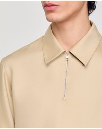 Sandro - Chemise Polo Zip Shirt