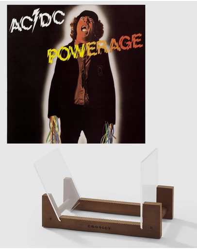 Sony Music - Ac/Dc Powerage Vinyl Album & Crosley Record Storage Display Stand