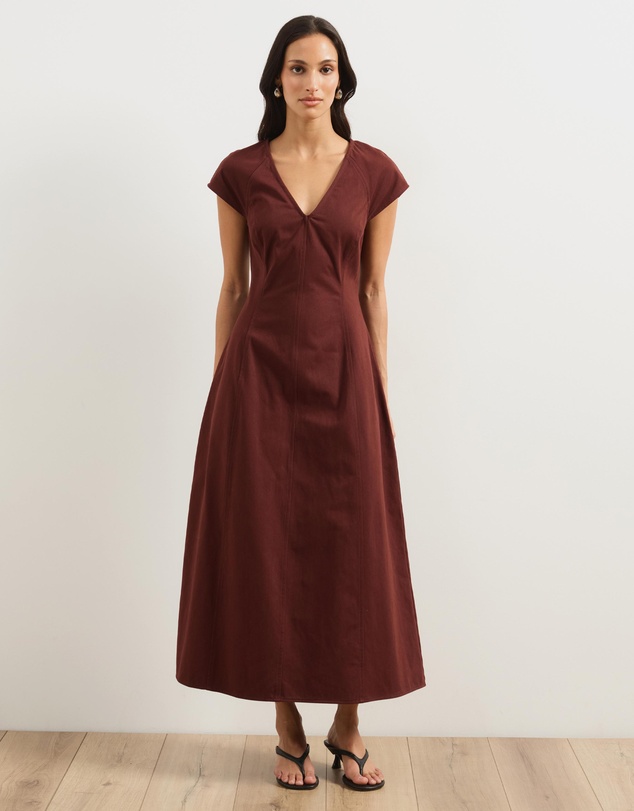Atmos&Here - Sofie Chambray Midi Dress