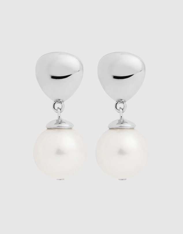 Najo - Islander Silver Pearl Earring
