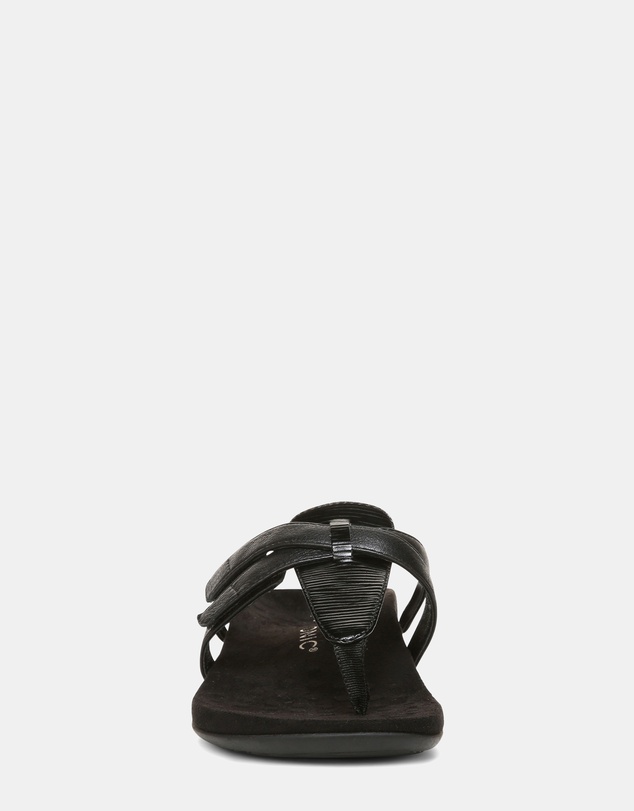 Vionic - Karley Toe Post Sandal - Black Wavy