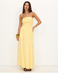 Dazie - Heatwave Strapless Maxi Dress