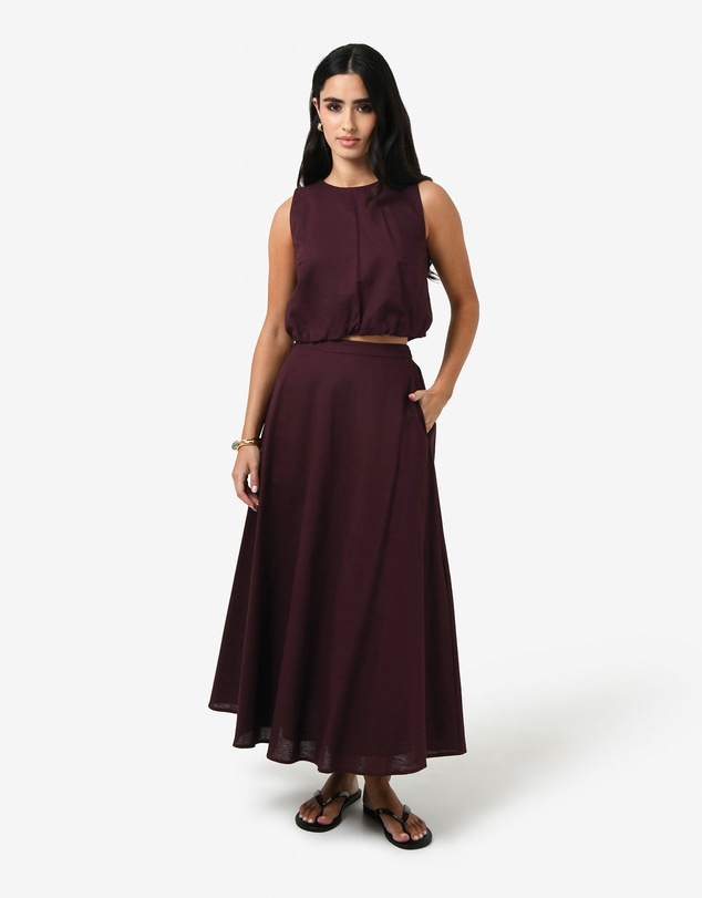 Forcast - Kenya 2 Ruched Linen Top