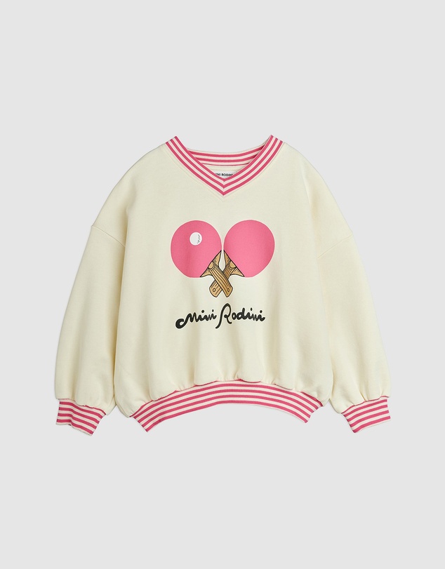 Mini Rodini - Table Tennis SP Striped Rib Sweatshirt - Babies-Teens