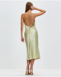 Third Form - Crush Bias Cowl Slip Dress