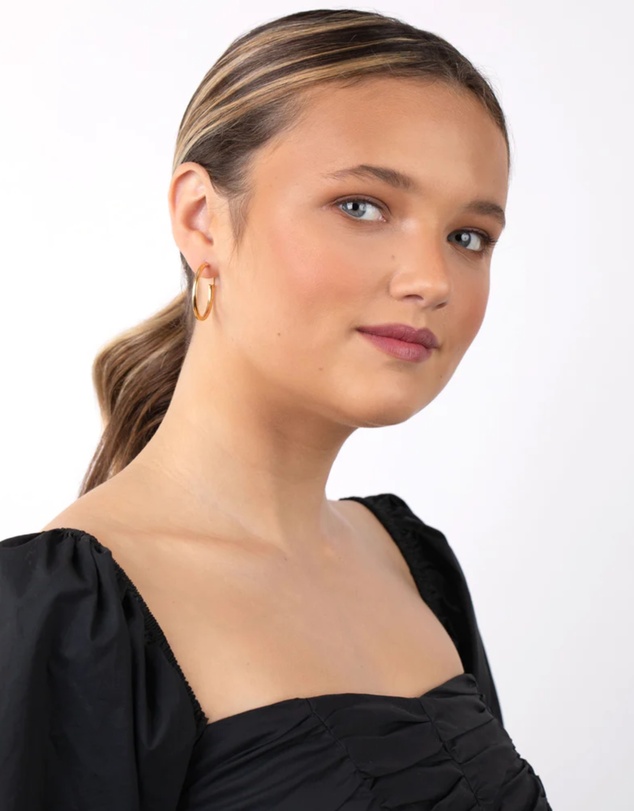 Lovisa - Gold Plated Sterling Silver Hoop Earrings