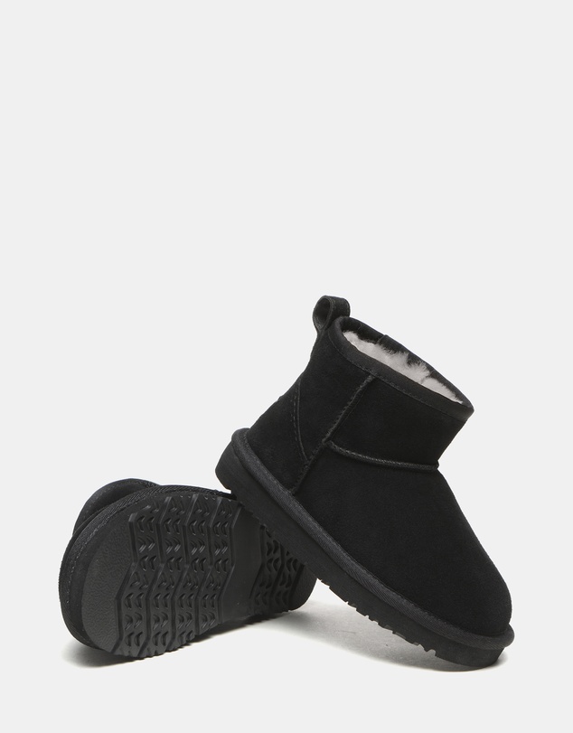 EVERAU - Australian Shepherd Ugg Noel Kids Mini Cow Suede Upper UGG Boots