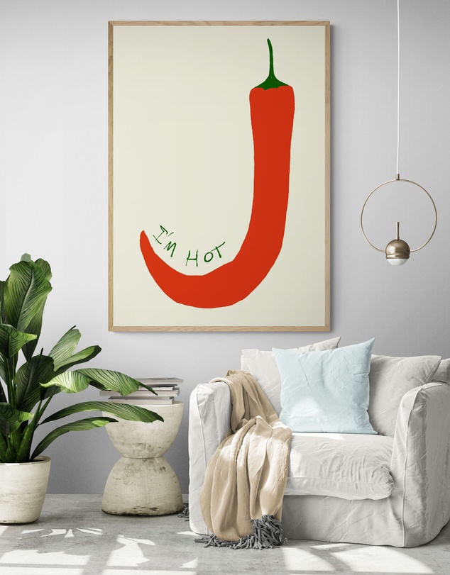 Inka Arthouse - Hot Chilli by Byalmaklub Art Print