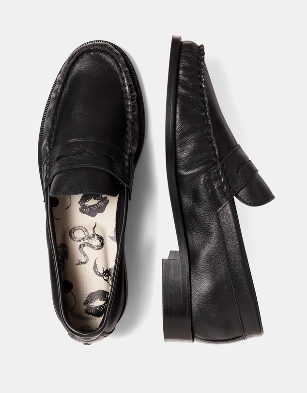 Duke + Dexter - Ezra Tumbled Ruched Loafers - Men's