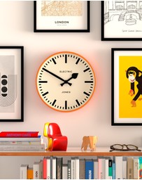 Newgate - Newgate Jones Railway Wall Clock Orange