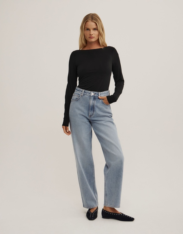 Witchery - Draped Back Long Sleeve Top
