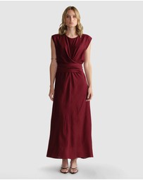 Decjuba - Tia Knot Front Midi Dress