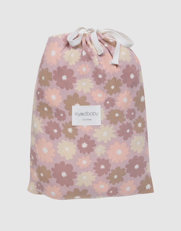 Kynd Baby - Fitted Cot Sheet in Bold Floral