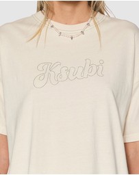 Ksubi - Sketch Oh G Tee Slice Ecru
