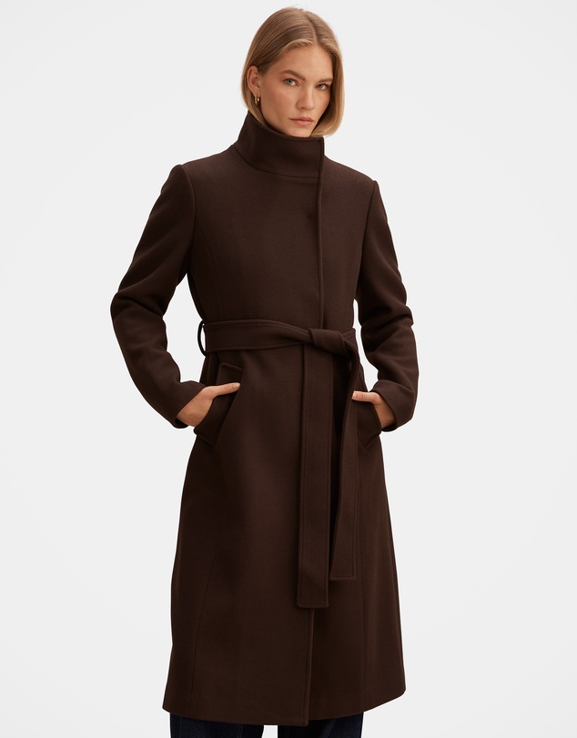 Forever New - Phoebe Funnel Neck Coat