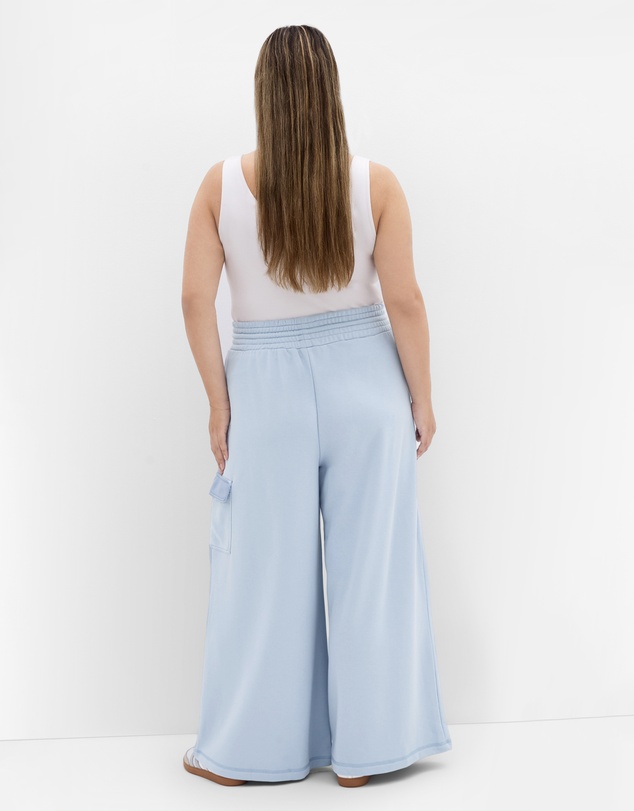 City Chic - Plus size Paige Track Pant - powder blue
