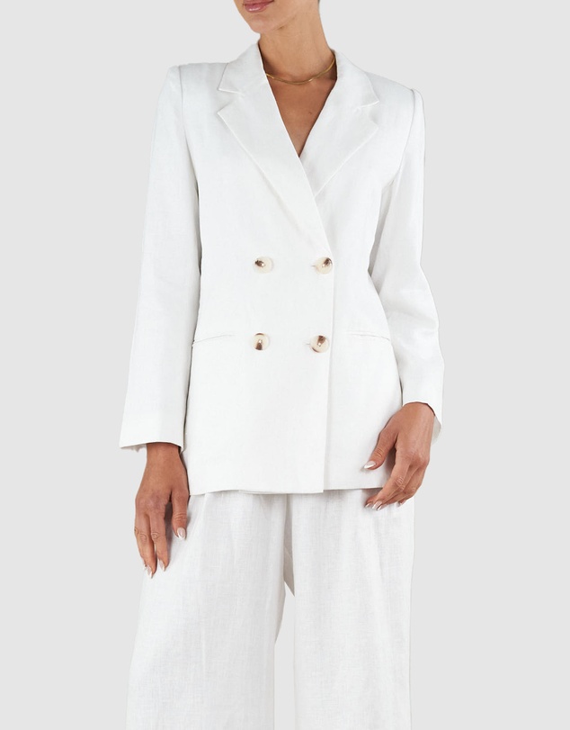 Amelius - Azure Linen Blazer