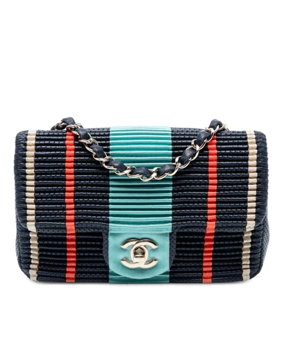 Pre-Loved by Azura Reborn - Pre-Loved New Mini Coco Pleats Perforated Calfskin Single Flap