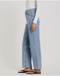 Atmos&Here - Mary Mid Rise Straight Leg Jeans