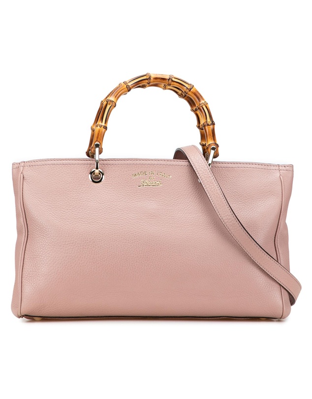 Pre-Loved by Azura Reborn - Pre-Loved Medium Calfskin Bamboo Shopper Satchel
