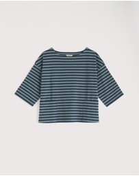 Seasalt - Seasalt Cornwall Navy Buryan Boat Neck Top