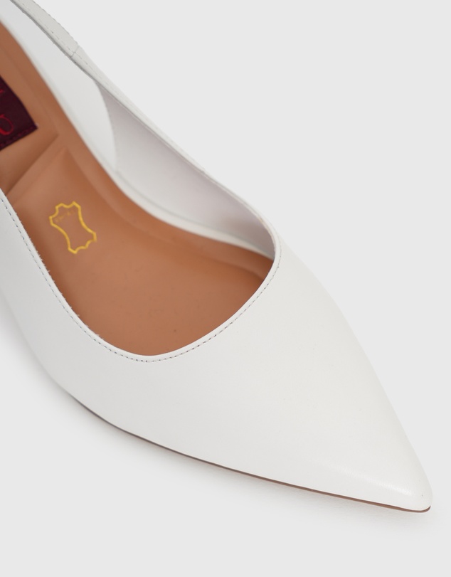 Betts - Wider Fit Kendra Leather Pointed Toe Slingback Pumps