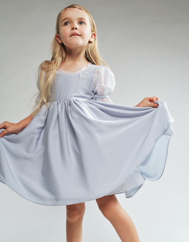 Bardot Junior - Greta Satin Lace Dress - Kids-Teens