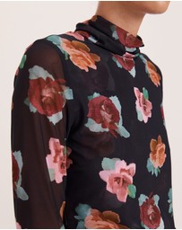 SABA - Bettina Long Sleeve Mesh Top