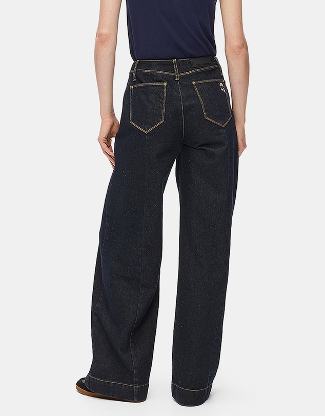Karl Lagerfeld - Ikon Patch Wide Denim Pants