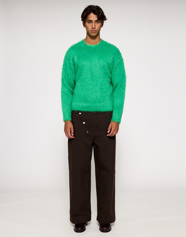 SUNNEI - Hairy Knit Round Neck Sweater