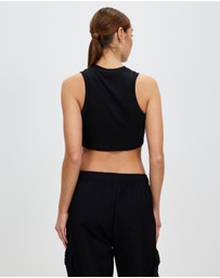 Nike - Sportswear Chill Knit Tight Cropped Mini-Rib Tank Top